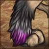 Lion Pride Fluffy Furboots [Gray and Purple]