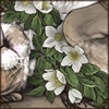Christmas Rose Garland