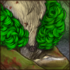 Curly Fur Collar [Green]