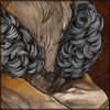 Curly Fur Collar [Grey]