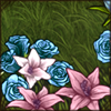 Lion Pride Flower Frame [Light Blue and Pink]