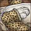 Faux Cheetah Skin Leg Wraps