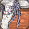 Feather Decor Arm Piece [Light Blue and Pink]