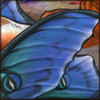 Moth Wings - Green and Blue [Top]