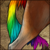 Lion Pride Fluffy Tail [Rainbow]