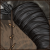 Feathered Leg Wraps - Raven