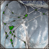Silver Green Quartz Ornaments